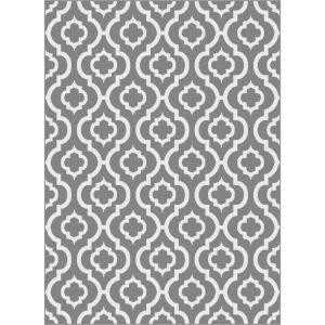 Tayse Rugs Metro Gray 7 ft. 10 in. x 10 ft. 3 in. Contemporary Area Rug