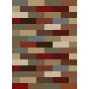 Tayse Rugs Elegance Multi 7 ft. 6 in. x 9 ft. 10 in. Contemporary Area Rug