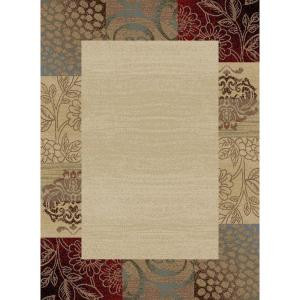 Tayse Rugs Elegance Brown 7 ft. 6 in. x 9 ft. 10 in. Transitional Area Rug