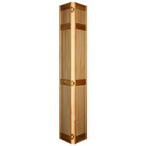 Home Fashion Technologies 6-Panel MinWax Golden Oak Solid Wood Interior Bifold Closet Door