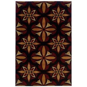Oriental Weavers Camille Daly Red 3 ft. 2 in. x 5 ft. 5 in. Area Rug