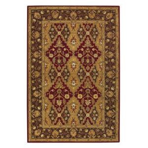 Home Decorators Collection Menton Red/Dark Brown 6 ft. x 9 ft. Area Rug