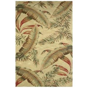 Kas Rugs Antique Ferns Ivory 5 ft. 3 in. x 8 ft. 3 in. Area Rug
