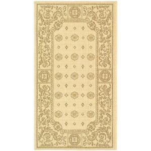 Safavieh Courtyard Natural/Brown 2 ft. x 3.6 ft. Area Rug