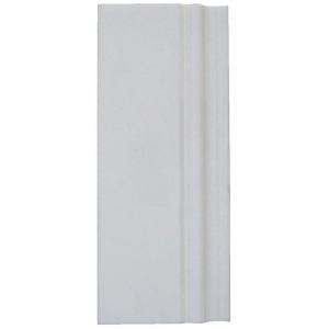 Splashback Tile 5 in. x 12 in. White Thassos Marble Base Molding Floor and Wall Tile