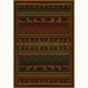 United Weavers Bearwalk 7 ft. 10 in. x 10 ft. 6 in. Contemporary Lodge Area Rug