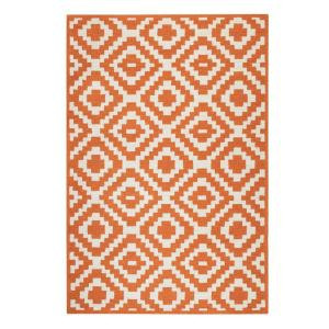 Home Decorators Collection Kilim Orange 3 ft. 6 in. x 5 ft. 6 in. Area Rug
