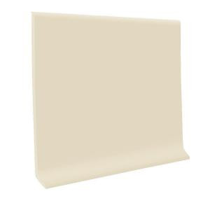 ROPPE 20 ft. x 4 in. x 5/64 in. Almond Vinyl Self-Stick Wall Base Molding