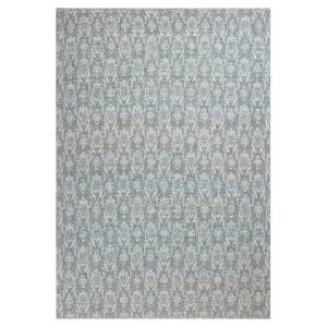 Kas Rugs Natural Damask Slate/Ivory 3 ft. 6 in. x 5 ft. 6 in. Area Rug