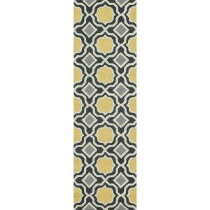 Loloi Rugs Weston Lifestyle Collection Charcoal Gold 2 ft. 3 in. x 7 ft. 6 in. Runner