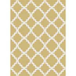 Tayse Rugs Metro Yellow 5 ft. 3 in. x 7 ft. 3 in. Contemporary Area Rug