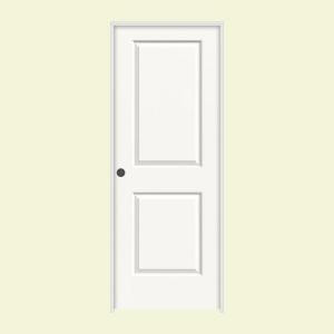 JELD-WEN Smooth 2-Panel Solid Core Painted Molded Prehung Interior Door