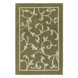 Shaw Living Valencia Sage/Vanilla 30 in. x 46 in. Scatter Rug