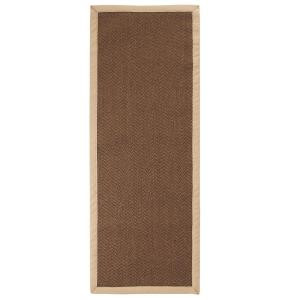 Home Decorators Collection Marblehead Sisal Chocolate and Camel 2 ft. 6 in. x 12 ft. Runner