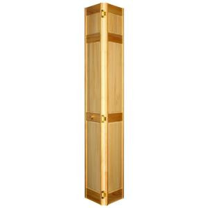 Home Fashion Technologies 6-Panel MinWax Natural Solid Wood Interior Bifold Closet Door