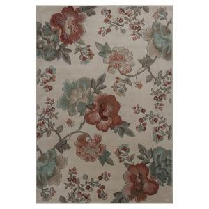 Kas Rugs Floral Scape Ivory 7 ft. 7 in. x 10 ft. 10 in. Area Rug