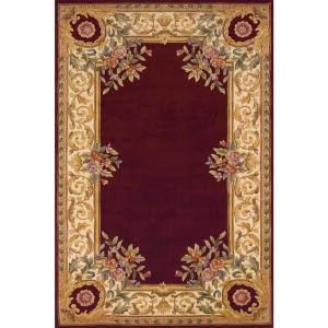 Momeni Chateau Burgundy 3 ft. 6 in. x 5 ft. 6 in. Area Rug