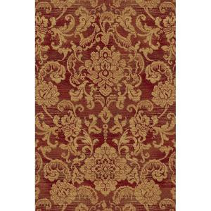 Natco Shadows Londonderry Red 5 ft. 3 in. x 7 ft. 7 in. Area Rug