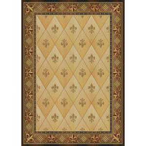 United Weavers Chevalier Gold 5 ft. 7 in. x 7 ft. 10 in. Transitional Area Rug