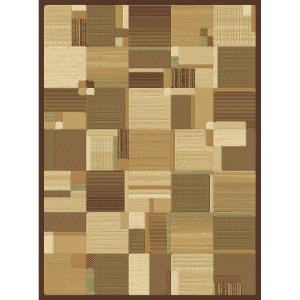Natco Shadows Bastille Brown 5 ft. 3 in. x 7 ft. 7 in. Area Rug