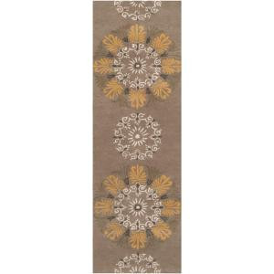Surya B. Smith Fatigue Green 2 ft. 6 in. x 8 ft. Runner