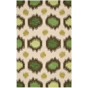Nourison Siam Ivory 3 ft. 6 in. x 5 ft. 6 in. Area Rug
