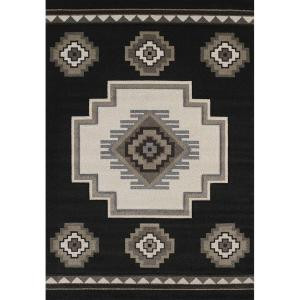 United Weavers Mountain Black 5 ft. 3 in. x 7 ft. 6 in. Area Rug