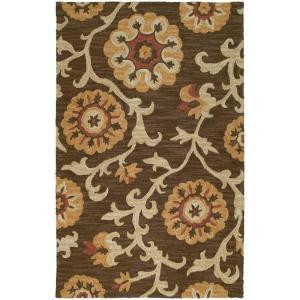 Kaleen Carriage Cornish Brown 5 ft. x 7 ft. 9 in. Area Rug
