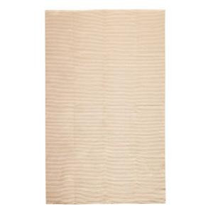 Home Decorators Collection Ribbed Cotton Beige 4 ft. x 6 ft. Area Rug