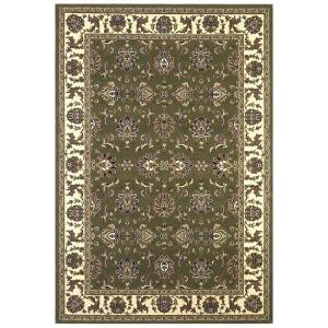 Kas Rugs Traditional Kashan Green/Ivory 9 ft. 10 in. x 13 ft. 2 in. Area Rug