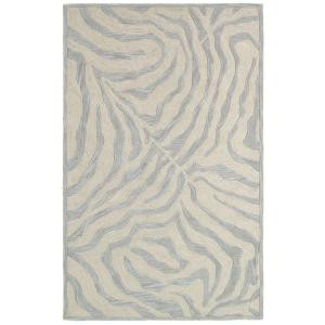 LR Resources Fashion Taupe and Silver 7 ft. 9 in. x 9 ft. 9 in. Plush Indoor Area Rug