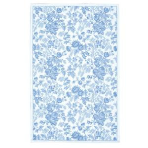 Nourison Country Heritage Ivory/Blue 8 Ft. x 11 Ft. Area Rug
