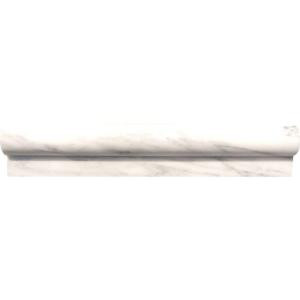 MS International Calacatta Gold 2 in. x 12 in. Polished Marble Rail Molding Wall Tile