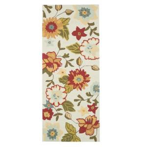 Loloi Rugs Summerton Life Style Collection Ivory Olive 2 ft. x 5 ft. Runner
