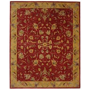 Safavieh Anatolia Burgundy and Gold 9 ft. 6 in. x 13 ft. 6 in. Area Rug