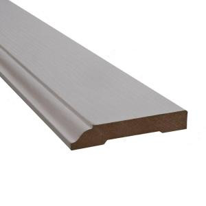 SimpleSolutions Ligoria/Monson/Lago Slates and Grey Yew in White 9/16 in. Thick x 3-1/4 in. Wide x 94.5 in. Length Wallbase Molding