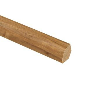 Zamma Rustic Maple Honeytone 5/8 in. Thick x 3/4 in. Wide x 94 in. Length Vinyl Quarter Round Molding
