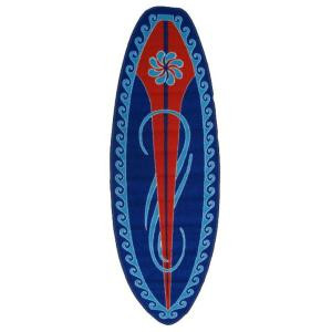 LA Rug Inc. Surf Time Huntington Surf Multi Colored 16 in. x 47 in. Accent Rug