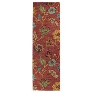 Home Decorators Collection Portico Red 2 ft. 6 in. x 10 ft. Runner