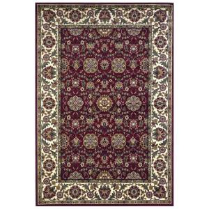 Kas Rugs Classic Kashan Red/Ivory 5 ft. 3 in. x 7 ft. 7 in. Area Rug