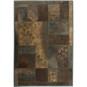 Rizzy Home Bellevue Brown Paisley 5 ft. 3 in. x 7 ft. 7 in. Area Rug