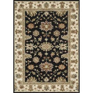Loloi Rugs Fairfield Life Style Collection Black Ivory 7 ft. 6 in. x 9 ft. 6 in. Area Rug