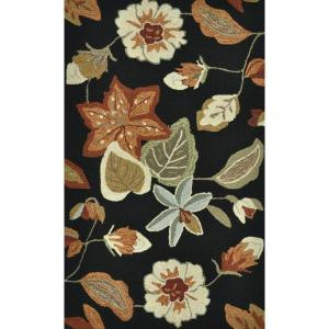 Loloi Rugs Summerton Life Style Collection Black Rust 2 ft. 3 in. x 3 ft. 9 in. Accent Rug