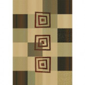 United Weavers Santana Green 5 ft. 7 in. x 7 ft. 10 in. Contemporary Area Rug