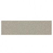 Daltile Identity Cashmere Gray Fabric 4 in. x 12 in. Porcelain Bullnose Floor and Wall Tile