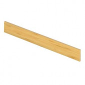 Cap A Tread Traditional Bamboo Light 47 in. Length x 1/2 in. Depth x 7-3/8 in. Height Vinyl Riser