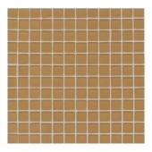 Daltile Maracas Evening Sun 12 in. x 12 in. 8mm Frosted Glass Mesh-Mounted Mosaic Wall Tile (10 sq. ft. / case)