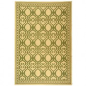 Safavieh Courtyard Natural/Olive 8 ft. x 11 ft. Area Rug