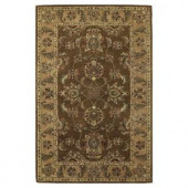 Kas Rugs Magesty Agra Mocha/Sand 5 ft. x 8 ft. Area Rug