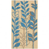 Safavieh Courtyard Natural Brown/Blue 5 ft. 3 in. x 7 ft. 7 in. Area Rug